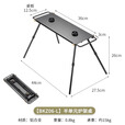 Campingmoon柯曼双炉头IGT桌轻量户外便携BKZ06-L摩旅小桌板自驾游扁气炉头桌 【BKZ06-L】双炉架IGT桌