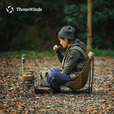 THOUS WINDS 千风月亮椅折叠户外露营铝合金超轻舒高低两用靠背折叠椅便携式 轻舒高低两用折叠椅 卡其