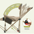 vidalido维达利多户外露营折叠躺椅便携办公午休阳台家用休闲午睡陪护躺椅 不夹棉便携款卡其色