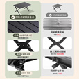 探险者（TAN XIAN ZHE）蛋卷桌户外折叠桌露营桌露营折叠桌椅全套野餐休闲便携桌椅套装 【4-6人】120款蛋卷桌磨砂黑-赠手提包