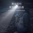 微笑鲨强光头灯变焦超亮可充电超长续航 爆亮灯芯[白蓝红三光]3000毫安+