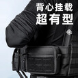 龙鳞甲横向战术腰包户外配饰多功能便携包MOLLE织带腰带杂物收纳包 1309塑钢考杜拉背夹-送织带背夹 均码