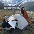 Naturehike挪客云川PRO徒步帐篷 超轻便携轻量户外登山双层四季通用防水2人 森林绿/2人/20D尼龙