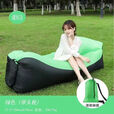 户外懒人充气沙发空气床垫单人躺椅便携式野营午休音乐节露营收 天绿色[承重强/3秒速充]送收纳