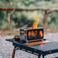 GOOUT SPRINGHILL春山0.5单元igt桌面炉户外露营柴火炉小型便携折叠观火烧水取暖炉 Mini观火壁炉