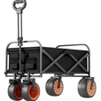 电动露营车便携式手推助力户外营地野餐野营折叠推车旅行野炊拖车 6公里电动款+桌板【黑色】