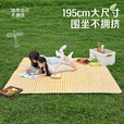骆驼野餐垫防潮垫户外加厚便携野炊营沙滩帐篷地垫防水坪垫子 A1W3HR102，小红格，195*195cm