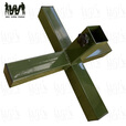 武营坊 通用训练瞄准辅助靶板靶杆 打靶道具 十字形底座41*13cm