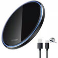 vivo新款无线充电器15W20W30W圆盘快充礼品亚克力镜面50W 无线充 黑色-镜面30W (type接口)