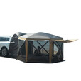 免搭建六角车尾帐篷户外露营装备防雨防风四季帐篷可过夜大空间 [5-6人]车尾帐-单帐篷(带烟筒口)
