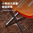 kommot牧彻折叠凳子便携户外露营铝合金椅子火车高铁排队钓鱼笔袋小马扎 军绿色【铝合金支架】