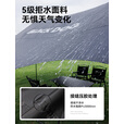 black dog黑狗无风绳天幕钛黑胶户外露营遮阳棚超大八面遮阳防雨凉棚 中号26㎡