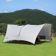 THE STRONG哈比隧道天幕帐篷户外露营防晒防雨遮阳棚大空间 210D月白涂银 约26平米