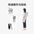 挪客星定户外折叠月亮椅靠背椅躺椅露营椅便携沙滩躺椅钓鱼椅凳子 卡其色