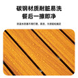露营车桌板便携桌板户外小车桌板通用强力承重摆摊野营野餐装备 90cm木纹+卡扣*6+6mm螺杆卡扣*6