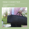 牛津布户外露营野餐收纳袋天幕折叠桌椅帐篷床垫杂物鱼具收纳背包 黑色收纳袋【80*20*20】