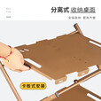 户外置物架多功能可折叠轻量化分离式收纳户外露营野餐装备 黑色置物架-4层