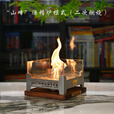 荒野猎人 WILD HUNTER户外微晶玻璃观火壁炉露营焚火台围炉煮茶柴火酒精篝火架 山丘 . 观火炉--套餐四