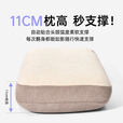 原始人（The Primitive）舒适记忆棉充气枕头旅行枕便携式高铁久坐户外露营腰垫睡觉护颈枕 云柔支撑【抗菌枕套可拆洗】