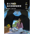 探险者（TAN XIAN ZHE）帐篷户外露营防雨过夜3人-4人天幕帐篷黑胶遮阳速开帐篷 【5-8人黑胶帐篷+天幕】+防潮垫