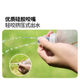 牧高笛（MOBIGARDEN）清泉运动水袋 户外徒步登山便携折叠水壶运动跑步水袋 磨砂白