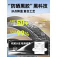 探险者帐篷户外便携式折叠露营装备全自动帐篷加厚防晒野营过夜防雨 4-6人黑胶速开帐篷+双人充气床
