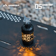 山趣（ShineTrip）户外05系金属拾光旋转19灯指尖旋转多玩法四档调节露营氛围灯 旋转蜂巢-逐暮黑(不含螺母挂绳)