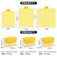 野餐垫防潮垫防水户外草地露营垫便携式野餐垫手提包款野餐垫地垫 红白格子 手提便携式1米*1.5米