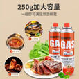 何佳功烧肉皮神器带气罐便携可调卡式炉气罐通用气体气瓶卡式喷火手持点 250克1瓶大容量更耐用