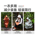 原始人防水保暖多功能雨衣户外应急保温毯登山防寒反光急救毯生存救生毯 【M款】铝膜多功能防风保暖雨衣