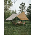 伯希和六角天幕户外露营速开多人野营超大遮阳伞雨棚16202720卡其色