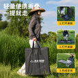 不止荒野户外折叠桌露营桌子可折叠便携式液压杆碳钢合金多功能户外茶桌 影绿升降款【折叠桌+灯杆+收纳袋】 自动液压杆+高强度碳钢支架