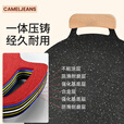 CAMELJEANS户外双耳烤盘精致露营铸铁煎盘烧烤盘铁板野餐烤肉架野营装备 173CAH0134A，黑色
