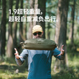 Naturehike挪客山见轻量椅 户外路徒步登山超轻便携可坐可躺折叠月亮椅高背 陨石黑/L