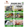 CAMEL户外露营车买菜车溜娃车遛狗车便携营地车野餐推车聚拢宽轮卡其色