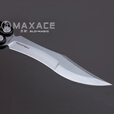 MAXACE幽灵2代一体柄蝴蝶甩花式练习户外EDC 黑色铝柄+SLD夹钢刃