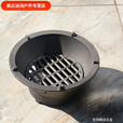 靠森（Kaooseen）老式碳火炉炉户外室内便携式铸铁炉生铁炉子烤火取暖烧烤肉 13.5CM内炉栅
