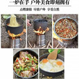 便携式柴火炉多功能露营柴火炉户外便携式旅行柴野炊炉灶 折叠款【柴火炉小号】直径13cm 个人便携款