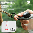 HIKEMAN户外硅胶水壶挂扣登山徒步矿泉水挂绳旅行背包水瓶便携挂钩 【1个装】高级灰