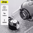 JEEP水杯吨吨桶大容量运动户外健身水壶男女学生耐高温太空杯子 运动黑1700ML【直饮口+送吸管】