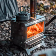 黑固 BLACK SOLID2024年新款壁炉S1轻量化露营取暖炉户外柴火炉烧烤煮茶观火炉 火立方228