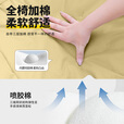 探险者（TAN XIAN ZHE）户外折叠椅子可躺可睡月亮椅躺椅露营折叠桌椅全套装备便携沙滩椅 【全椅充棉】三档升级款-卡其色