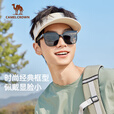CAMELCROWN墨镜高级太阳眼镜开车遮阳户外护目防风新款男女款正品 黑框黑灰片，535BAP2008