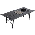 Guide Series户外露营铝合金五单元IGT桌野餐半自动升降桌可拓展折叠露营028桌 BL-028折叠IGT黑桌+黑炉