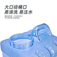 映棠车载水桶带水龙头折叠水桶车载带龙头塑料箱食品级方形折叠饮水 蓝色5升方桶 +延长管+嘴塞+刷子