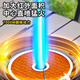 探险者（TAN XIAN ZHE）分体式卡式炉户外炉具红外线猛火炉露营便携防爆卡磁炉野餐炊具 黑色直喷红外线炉+8气+包