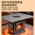 炊火匠新款高端烤火取暖炉家用气化炉室内无烟桌面式燃木真火壁炉地排烟 此款有贴地面VS埋地下两种排烟可选，默认为贴地面排烟