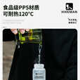 HIKEMAN户外便携调料瓶密封油壶野餐烧烤撒料调味200ML食品级套装 【3个装】透明液体壶__带贴纸