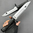 意大利狐狸FOX户外战术直刀高硬度1095高碳钢刀野外便携求生刀具 巴克M9战术直刀【龙齿】