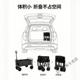维诺亚户外可折叠露营车便携拉杆手推车 5寸-黑色承重150斤/迷你款 加大加厚车架 I 超强承重